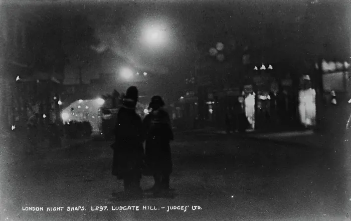 Framed Print : London Night Snaps Ludgate Hill Framed Print : London Night Snaps Ludgate Hill