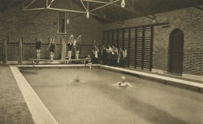 Framed Print : London Orphan Asylum, Watford - Girls in Swimming Pool Framed Print : London Orphan Asylum, Watford - Girls in Swimming Pool