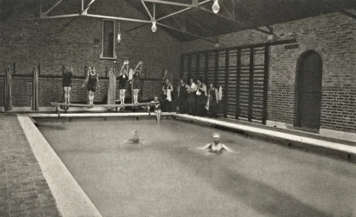 Framed Print : London Orphan Asylum, Watford - Girls in Swimming Pool Framed Print : London Orphan Asylum, Watford - Girls in Swimming Pool