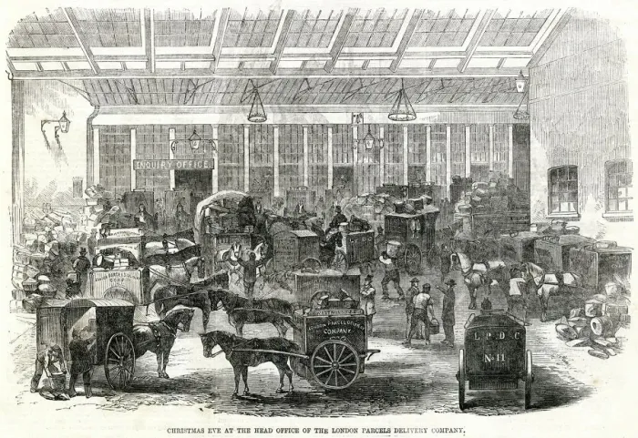 Framed Print : London Parcels Delivery Company 1862 Framed Print : London Parcels Delivery Company 1862