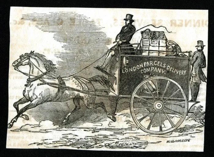 Framed Print : London Parcels Delivery Company Framed Print : London Parcels Delivery Company