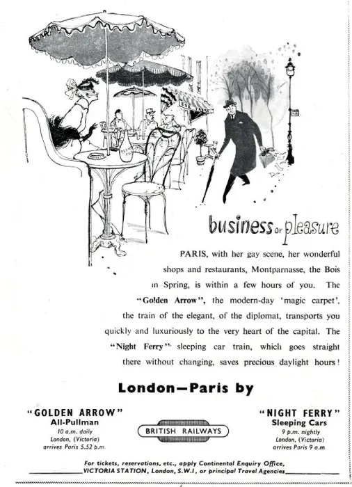 Framed Print : London to Paris by British Railways - Business or Pleasure Framed Print : London to Paris by British Railways - Business or Pleasure