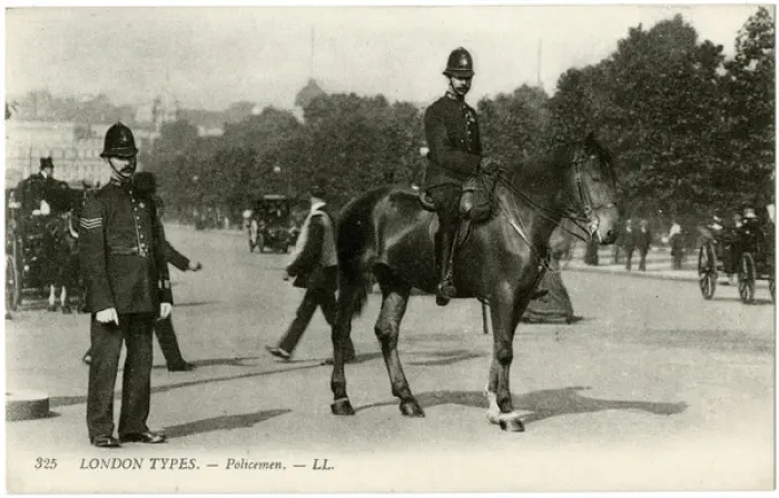 Framed Print : London Policeman - one mounted Framed Print : London Policeman - one mounted