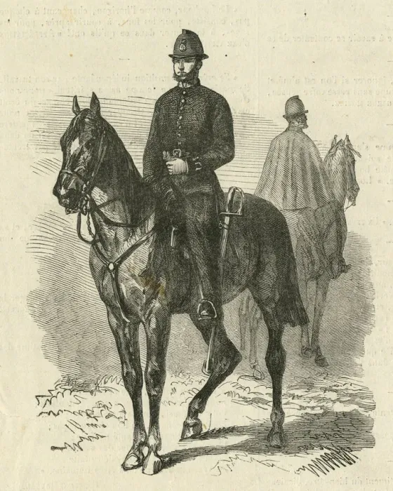 Framed Print : London policemen on horseback Framed Print : London policemen on horseback