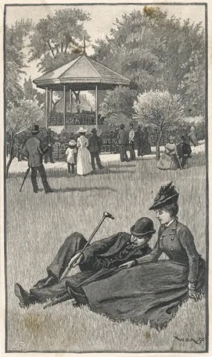 Framed Print : London / Regents Park / 1890 Framed Print : London / Regents Park / 1890