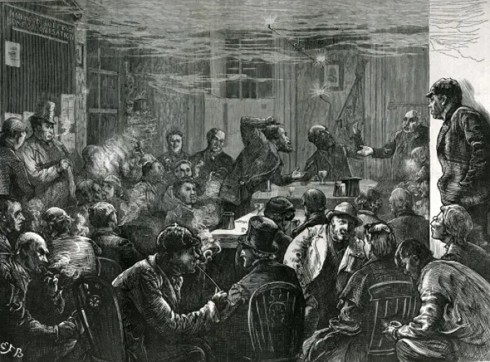 Framed Print : London Republicans in 1872 Framed Print : London Republicans in 1872