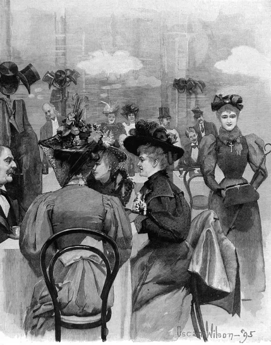 Framed Print : In a London Restaurant Framed Print : In a London Restaurant