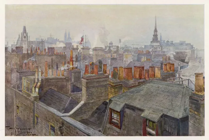 Framed Print : LONDON ROOFS & CHIMNEYS LONDON ROOFS & CHIMNEYS Framed Print : LONDON ROOFS & CHIMNEYS LONDON ROOFS & CHIMNEYS
