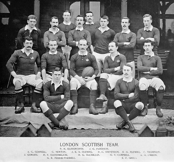 London Scottish Rugby Team in the 1890s