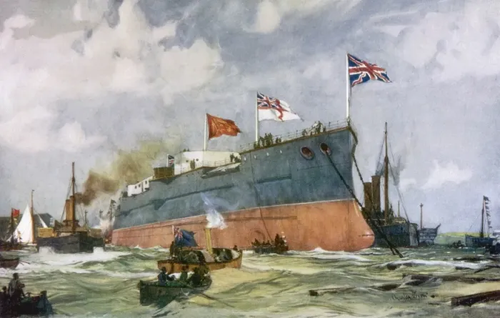 Framed Print : London Ship Launched Framed Print : London Ship Launched