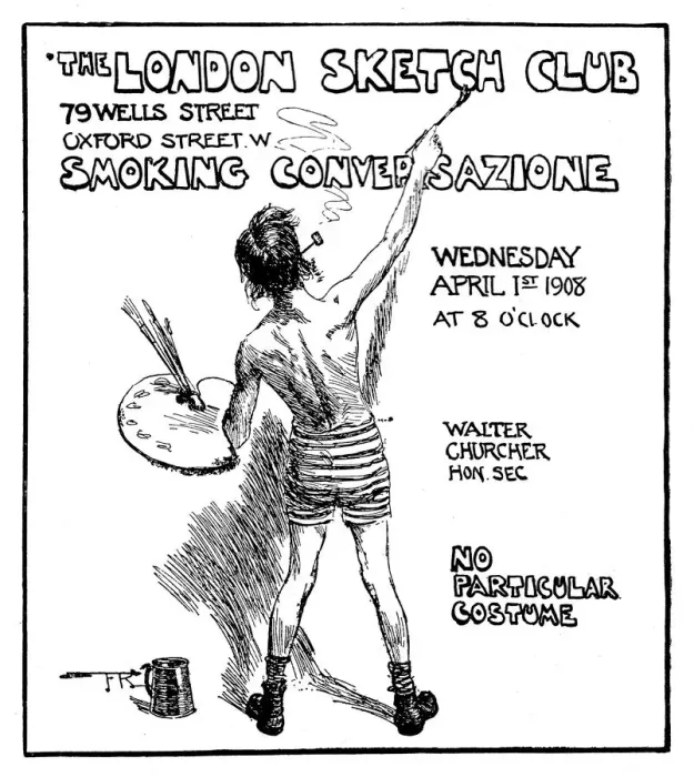 Framed Print : The London Sketch Club Framed Print : The London Sketch Club