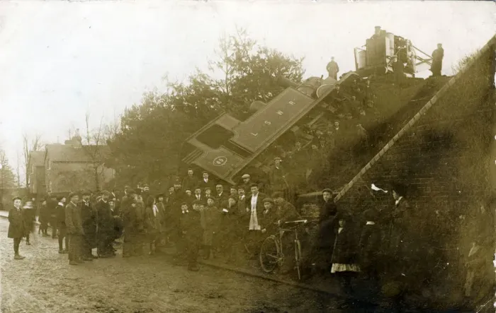 Framed Print : London South West Railway Crash Framed Print : London South West Railway Crash