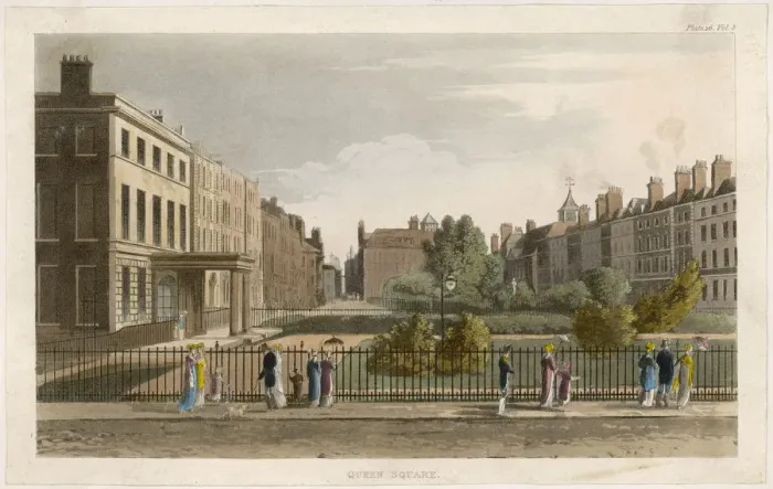 Framed Print : A LONDON SQUARE Framed Print : A LONDON SQUARE