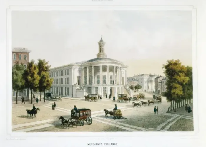 Framed Print : London Stock Exchange (19th c. ). Engraving Framed Print : London Stock Exchange (19th c. ). Engraving