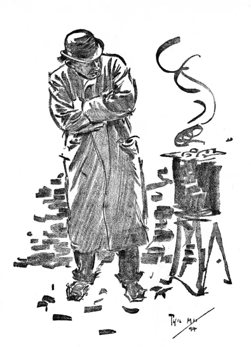 Framed Print : London Street Chestnut Seller Framed Print : London Street Chestnut Seller