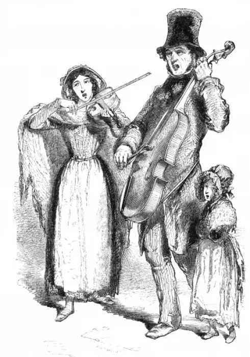Framed Print : London street musicians, 1848 Framed Print : London street musicians, 1848