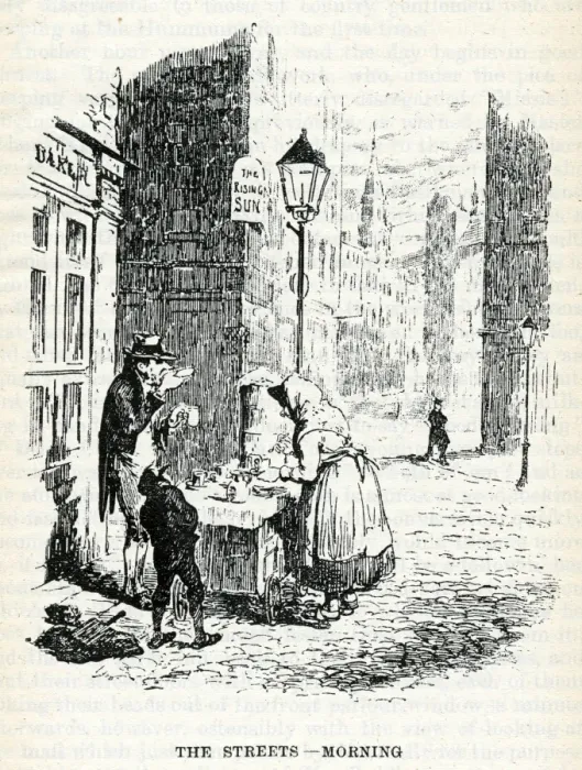 Framed Print : London Tea Stall 1836 Framed Print : London Tea Stall 1836
