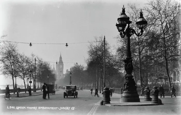 Framed Print : London Thames Embankment - Judges Framed Print : London Thames Embankment - Judges