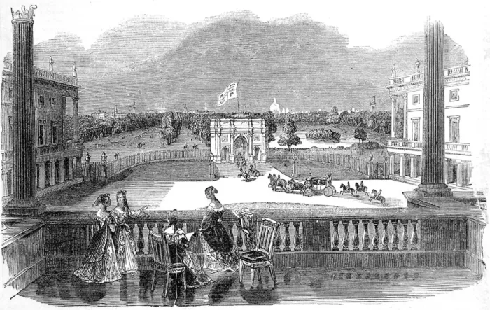 Framed Print : London, viewed from Buckingham Palace, 1842 Framed Print : London, viewed from Buckingham Palace, 1842