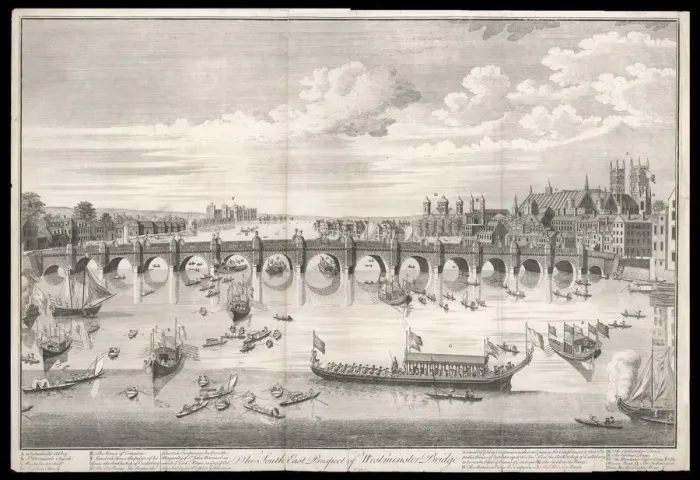 Framed Print : LONDON / WESTMINSTER / C1700 Framed Print : LONDON / WESTMINSTER / C1700