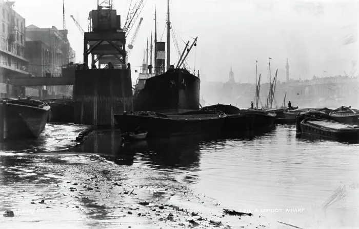 Framed Print : A London Wharf Framed Print : A London Wharf