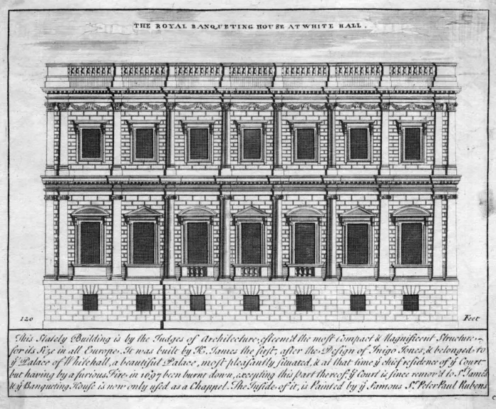 Framed Print : London / Whitehall / 1700 Framed Print : London / Whitehall / 1700