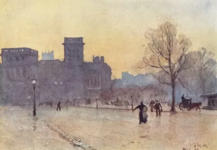 Framed Print : London / Whitehall / 1900 Framed Print : London / Whitehall / 1900