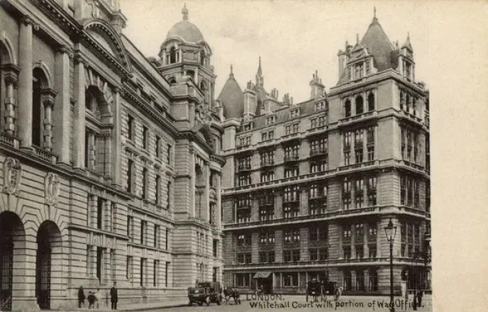Framed Print : London - Whitehall Court with a portion of the War Office Framed Print : London - Whitehall Court with a portion of the War Office