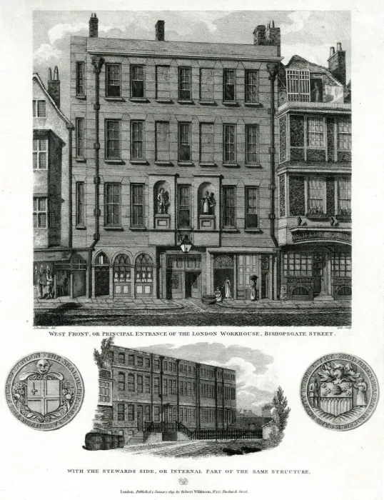 Framed Print : LONDON WORKHOUSE 1819 Framed Print : LONDON WORKHOUSE 1819