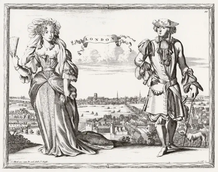 Framed Print : Londoners, 1690S Framed Print : Londoners, 1690S