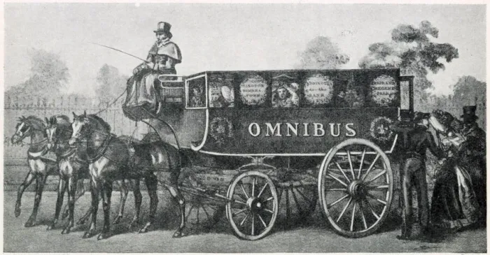 Framed Print : Londons first omnibus Framed Print : Londons first omnibus