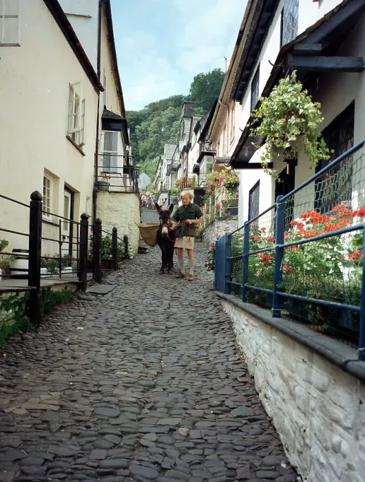 Framed Print : Up a long, Clovelly Framed Print : Up a long, Clovelly