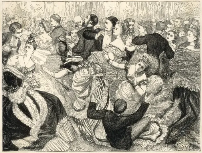 Framed Print : Long Skirts in Ballroom Framed Print : Long Skirts in Ballroom