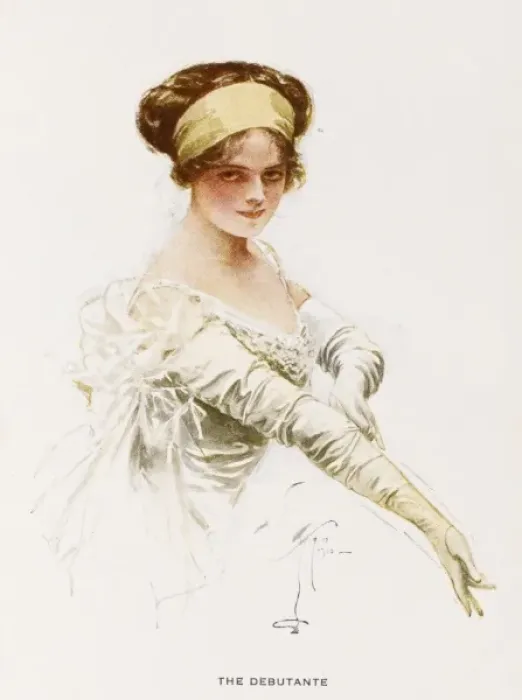 Framed Print : Long White Gloves 1912 Framed Print : Long White Gloves 1912