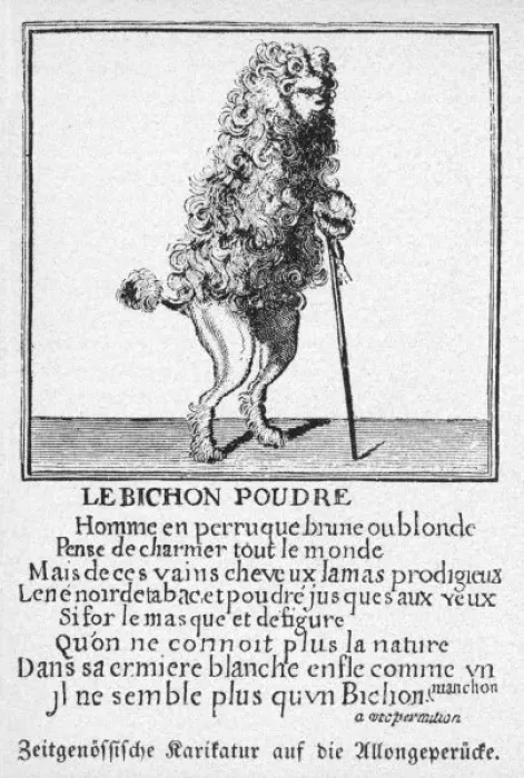 Framed Print : Long Wigs of C17 Satire