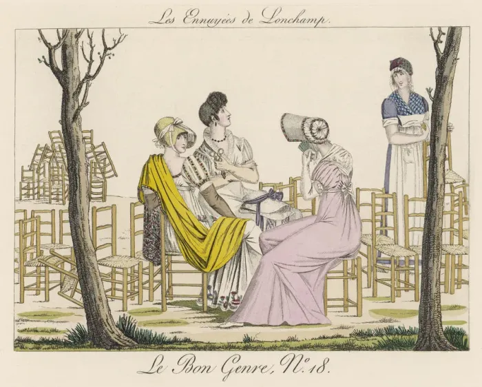 Framed Print : LONGCHAMP GARDENS C. 1805 Framed Print : LONGCHAMP GARDENS C. 1805