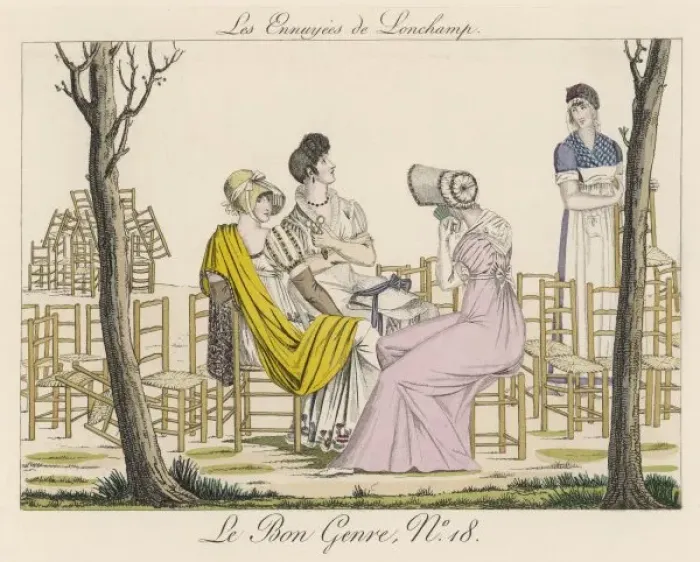 Framed Print : Longchamp Gardens C. 1805 Framed Print : Longchamp Gardens C. 1805