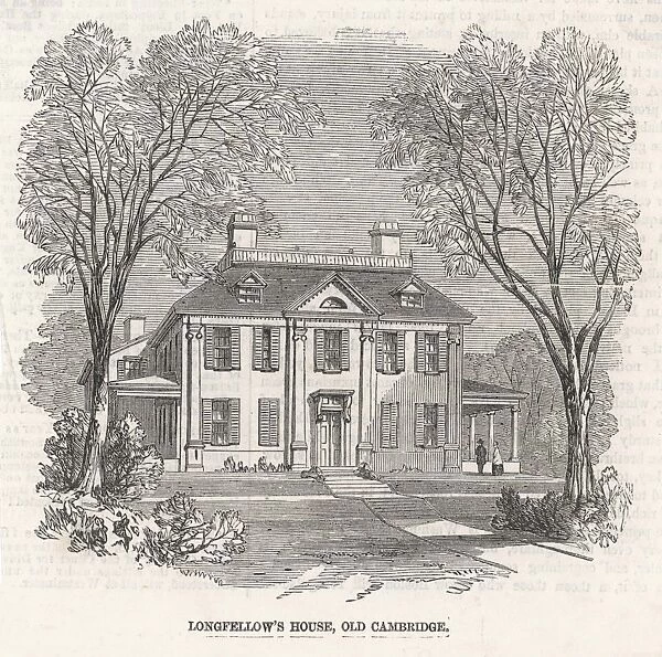 Longfellow home - 1. LONGFELLOW's home at Craigie House, Cambridge, Massachusetts