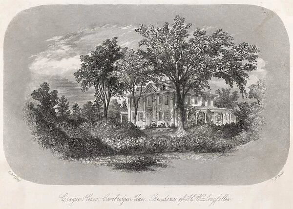Longfellow home - 4. LONGFELLOW's home at Craigie House, Cambridge, Massachusetts