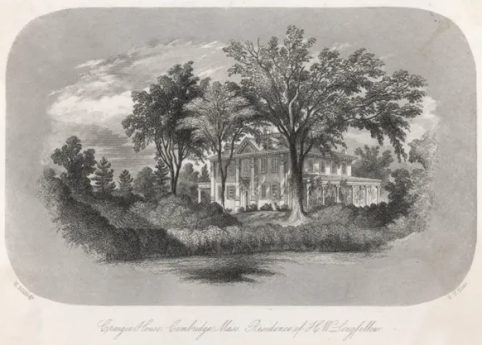Framed Print : Longfellow home - 4 Framed Print : Longfellow home - 4