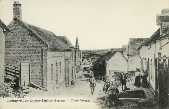 Framed Print : Longpre-les-Corps-Saints, France - Cavee Vincent