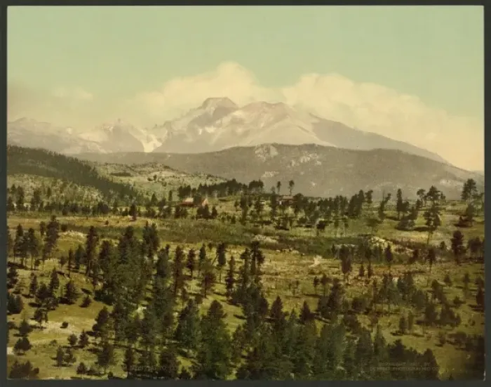 Framed Print : Longs Peak from Mont Alto, Colorado Framed Print : Longs Peak from Mont Alto, Colorado