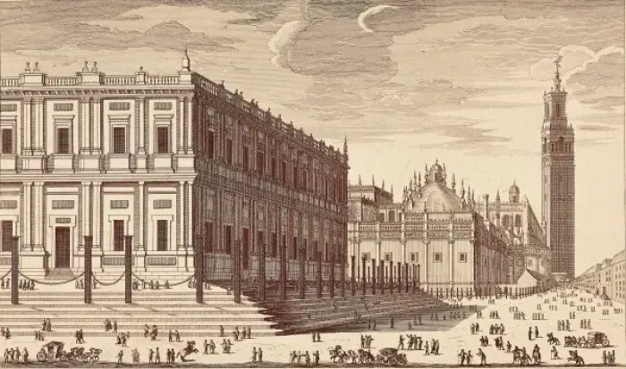 Framed Print : Lonja de Comercio ( Trading building ) and a Framed Print : Lonja de Comercio ( Trading building ) and a