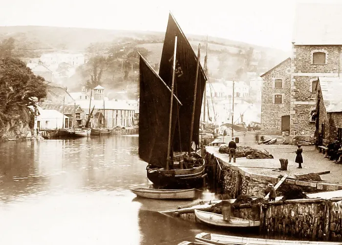 Framed Print : Looe Cornwall Victorian period Framed Print : Looe Cornwall Victorian period