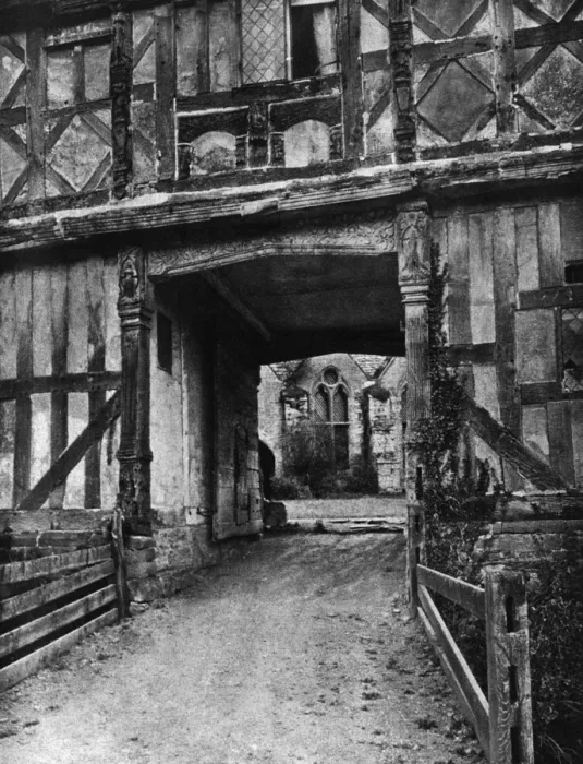 Framed Print : Looking through an archway at Stokesay Castle Framed Print : Looking through an archway at Stokesay Castle