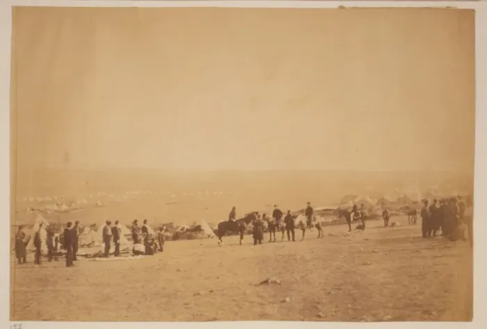 Framed Print : Looking towards Balaclava, Turkish camp in the distance to t Framed Print : Looking towards Balaclava, Turkish camp in the distance to t