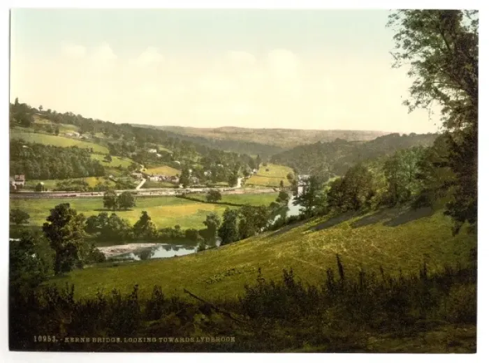 Framed Print : Looking towards Lydbrook, Kerne Bridge, England Framed Print : Looking towards Lydbrook, Kerne Bridge, England