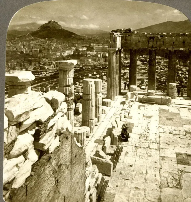 Framed Print : Looking from the Parthenon over Athens Framed Print : Looking from the Parthenon over Athens