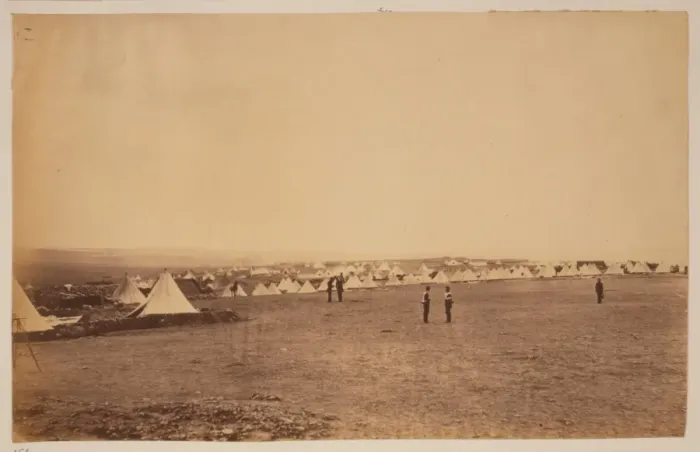 Framed Print : Looking towards St. Georges Monastery, tents of the 4th Div Framed Print : Looking towards St. Georges Monastery, tents of the 4th Div