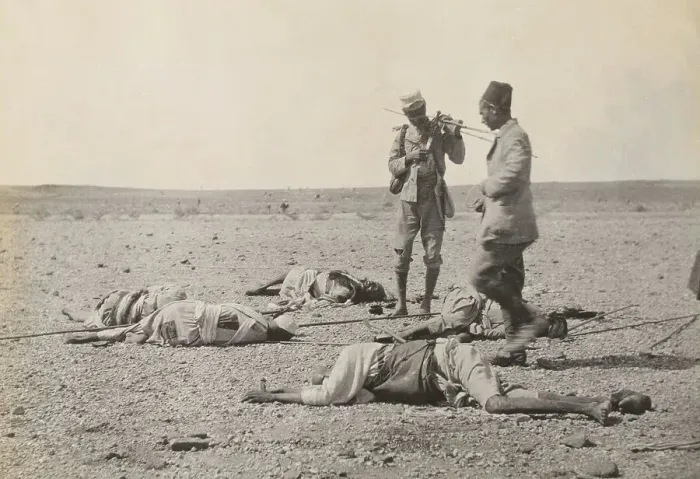 Framed Print : The looting of Dervish dead, Omdurman Framed Print : The looting of Dervish dead, Omdurman